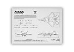 Lockheed Martin F/A-22 Raptor Landscape Blueprint Poster