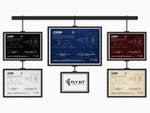 Lockheed Martin F/A-22 Raptor Landscape Blueprint Poster
