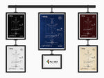Boeing B727-200 Portrait Blueprint Poster collection by FlyKit featuring detailed aircraft design prints