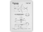 FlyKit Bombardier CRJ-900 Portrait Blueprint Poster showing detailed aircraft dimensions and design schematics