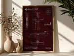 Embraer ERJ-145XR Portrait Blueprint Poster