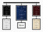 Boeing B757-200 Portrait Blueprint Poster collection by FlyKit with detailed aircraft technical drawings