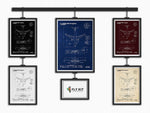 Airbus A330-200F Portrait Blueprint Poster collection by FlyKit showing detailed aircraft diagrams